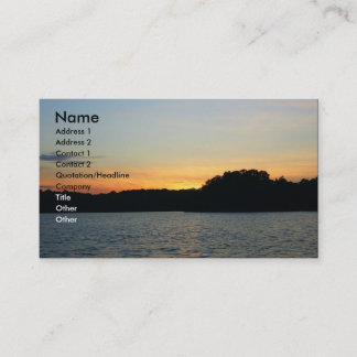 Setting Sun Business Card