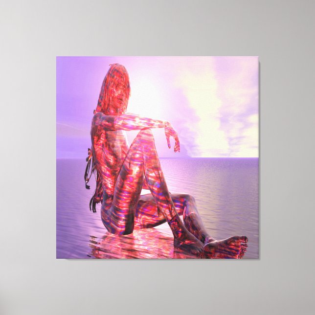 Setting Sun Canvas Print (Front)