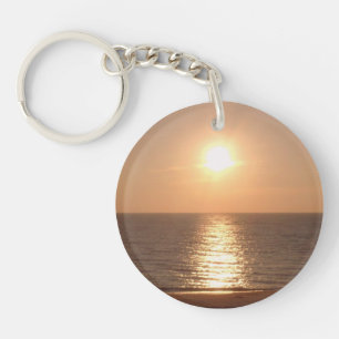 Setting Sun & Cape May Lighthouse Keychain