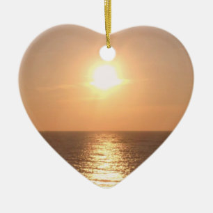 Setting Sun Ceramic Ornament