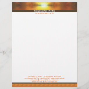 Setting Sun Double Border Letterhead