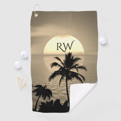 Setting Sun Golden Tropics Palm Beach Initial