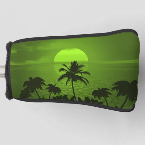 Setting Sun Green Tropics Palm Beach