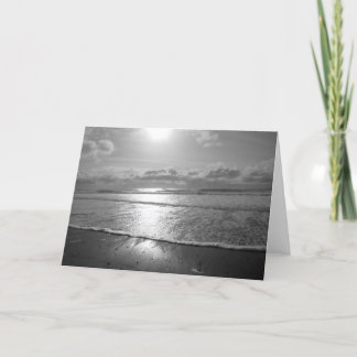 Setting Sun over the Ocean Card