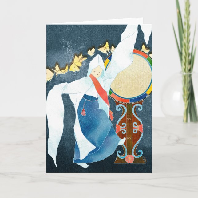 Seung Mu, Korean Monk Dance Holiday Card (Front)