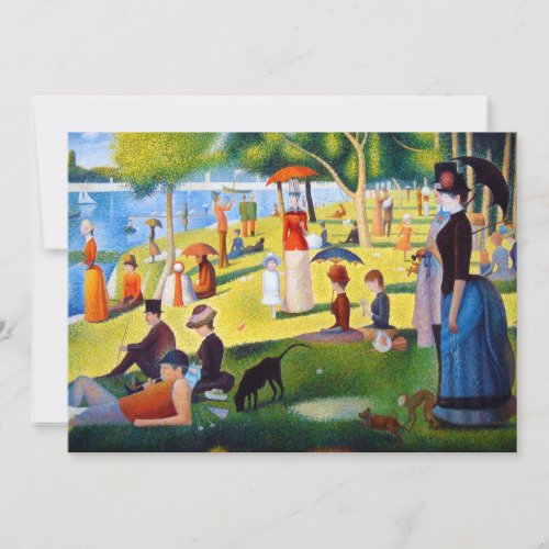 Seurat: A Sunday at La Grande Jatte Invitation