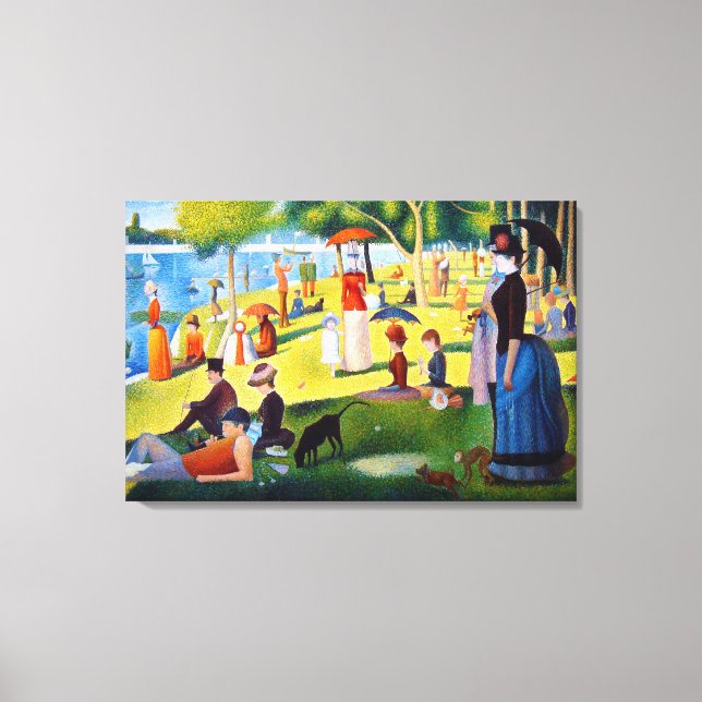 Seurat: A Sunday at La Grande Jatte Canvas Print (Front)