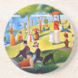 Seurat: A Sunday at La Grande Jatte Coaster<br><div class="desc">A colorful classic coaster featuring a Sunday at La Grande Jatte,  painted by the French post-impressionist painter Georges Pierre Seurat.</div>