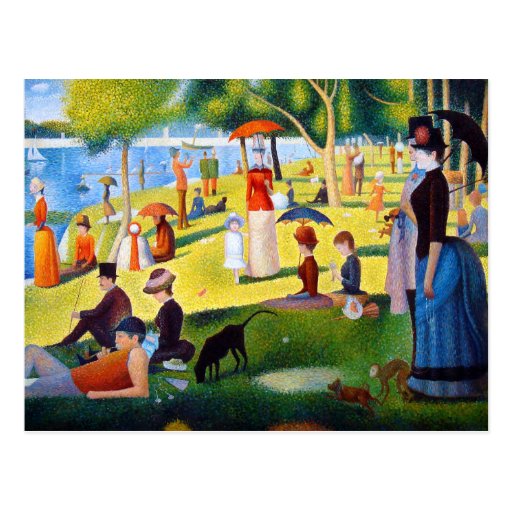 Seurat: A Sunday at La Grande Jatte Postcard | Zazzle