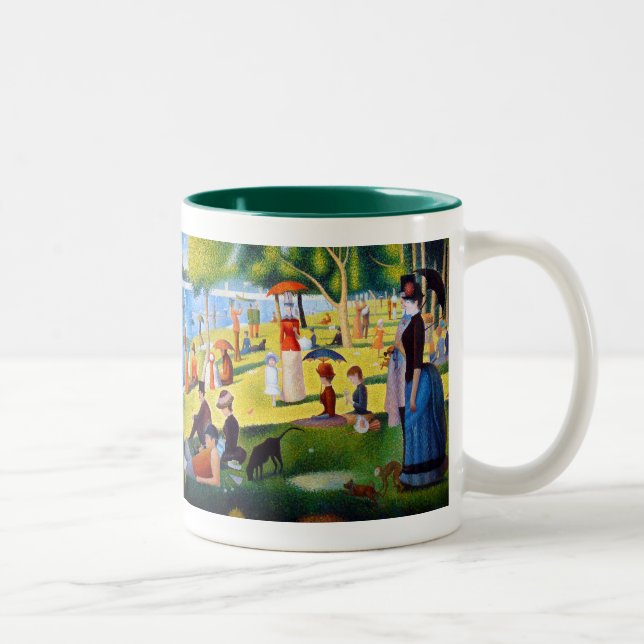 Seurat: A Sunday at La Grande Jatte Two-Tone Coffee Mug (Right)