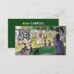 Seurat - A Sunday on La Grande Jatte - QR Code Business Card