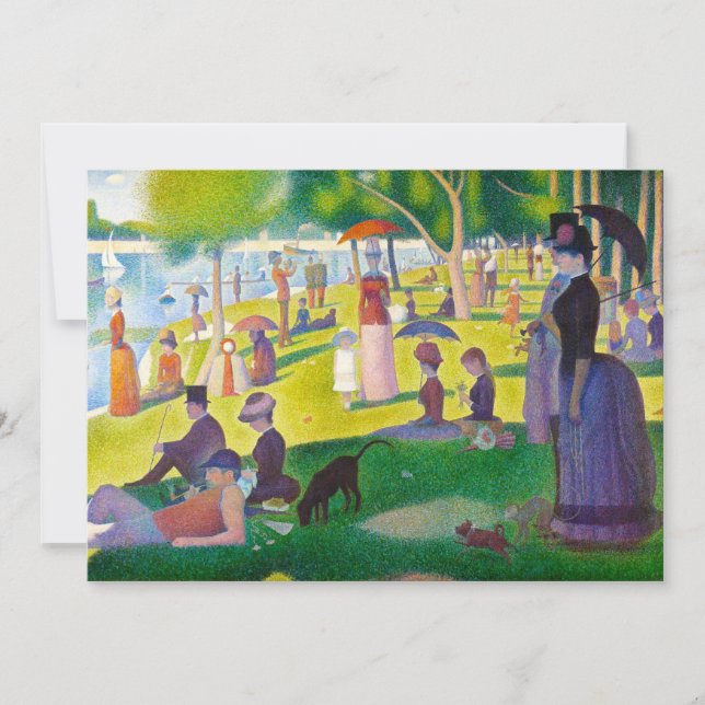 Seurat La Grande Jatte Invitations (Front)