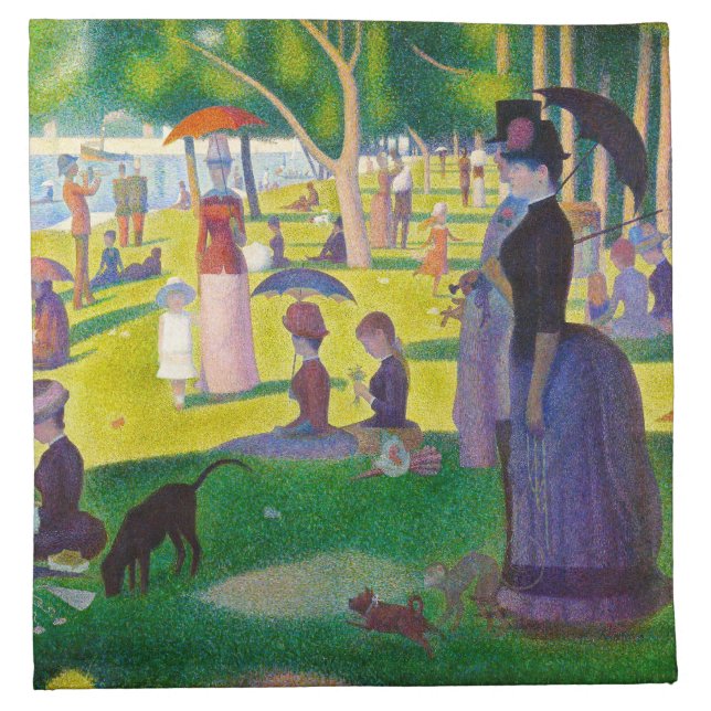 Seurat La Grande Jatte Napkins (Front)