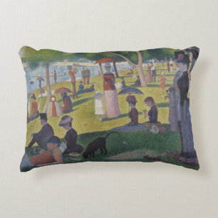 Seurat Sunday La Grande Jatte Fine Art Accent Pillow