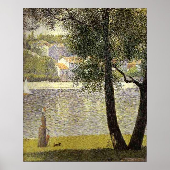Seurat's "La Seine a Courbevoie" Poster (Front)