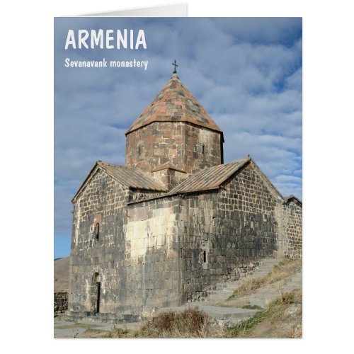 Sevanavank monastery in Armenia Greeting Card