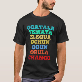 Seven African Spirits Orisha Santeria Cuba Yoruba T-Shirt
