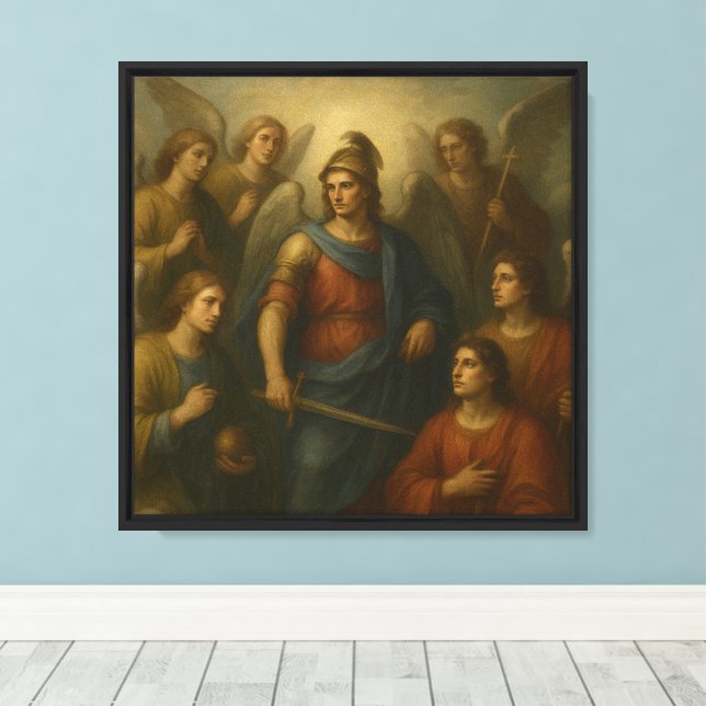 Seven Angels Canvas Print (Insitu(Wood Floor))