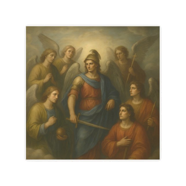 Seven Angels Metal Print (Front)