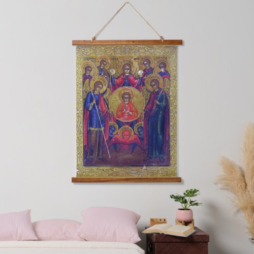 Seven Archangels Christian Religious Icon Art Hanging Tapestry