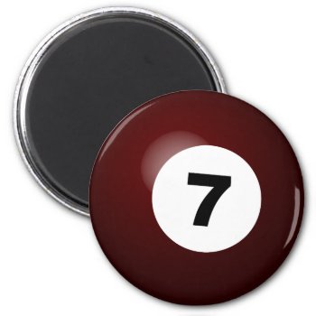 Seven Ball Magnet by BostonRookie at Zazzle
