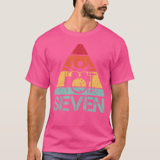 Seven Birthday Drummer 7Th 7 Year Old Drums Birthd T-Shirt