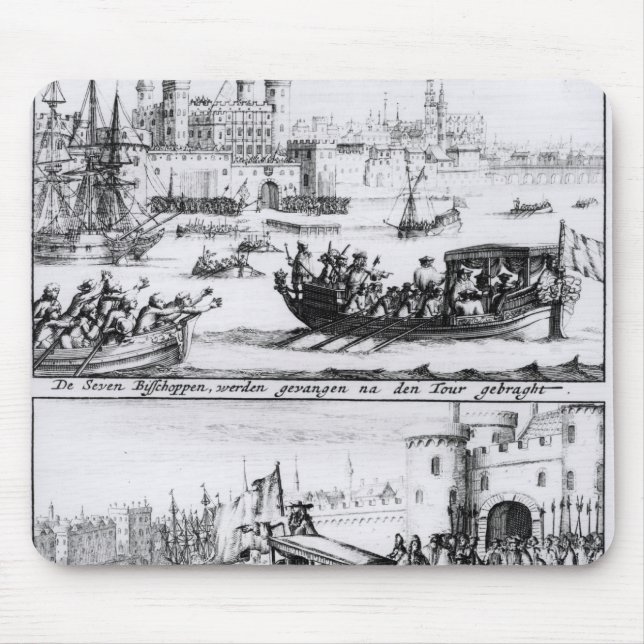 Seven Bishops Go to the Tower, 1688 Mouse Pad (Front)