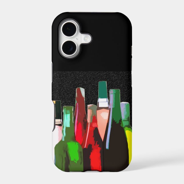 Seven Bottles of Wine Iphone Case (Back)