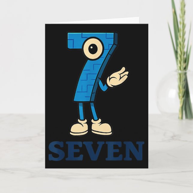 Seven Brainrot 67 Six Seven 6 7 Meme Custome  Card (Front)
