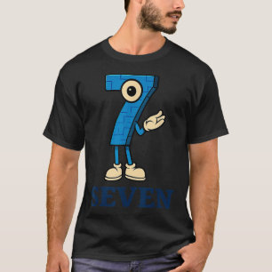 Seven Brainrot 67 Six Seven 6 7 Meme Custome T-Shirt