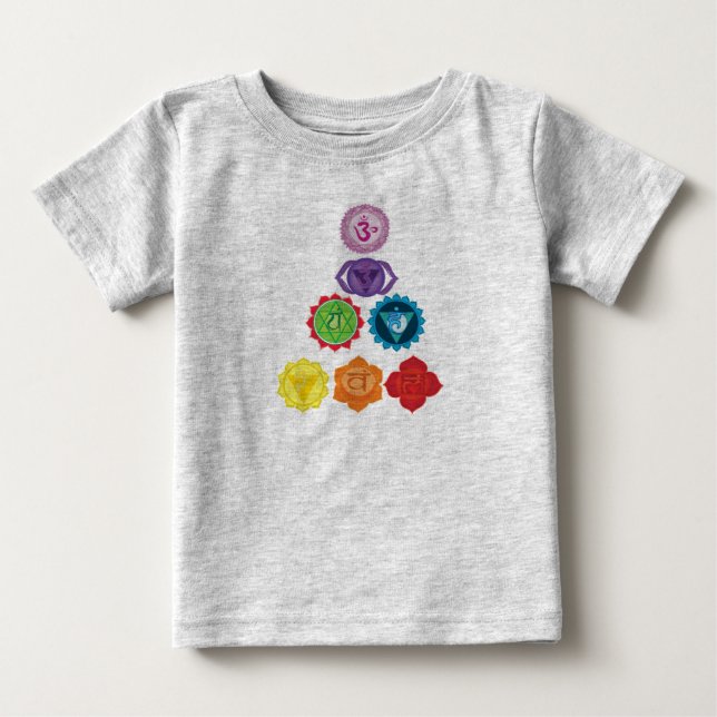 Seven Chakra Baby Football Bodysuit (Front)