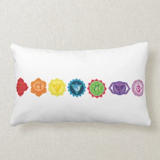Seven Chakra Lumbar Pillow 33 cm x 53 cm
