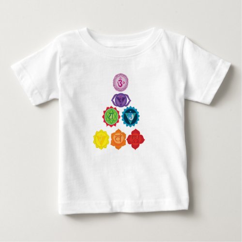 Seven Chakra Yoga Kids   Toddler Fleece Sweatshirt Baby T_Shirt