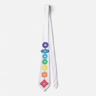 Seven Chakras 7 Neck Tie