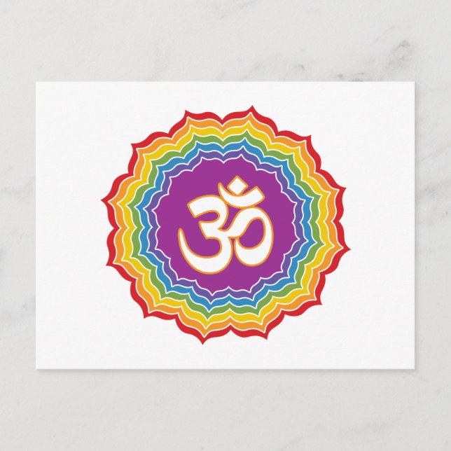 Seven Chakras Colors Postcard (Front)