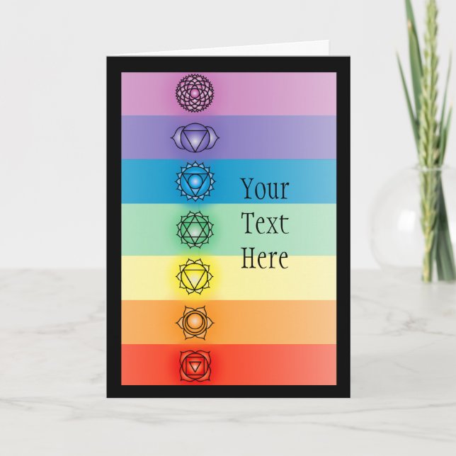 Seven Chakras Greeting Card 2 (Front)