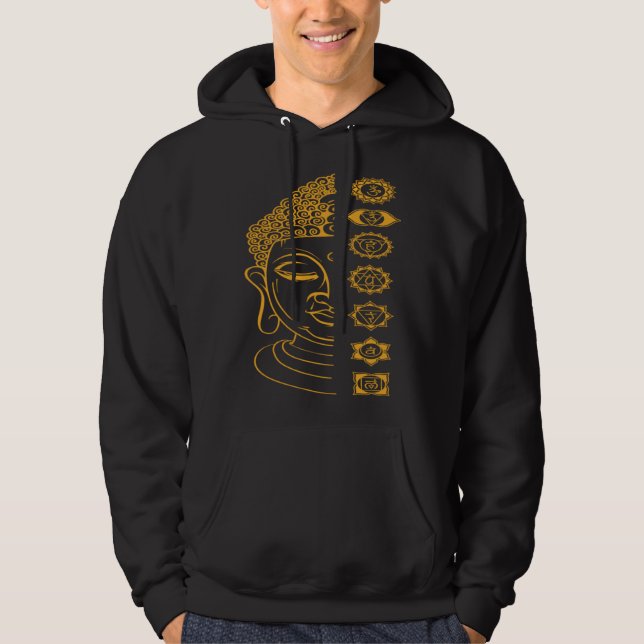 Seven Chakras Holy Buddha Hoodie (Front)