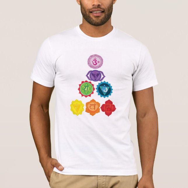 Seven Chakras Men's T-Shirt (Front)