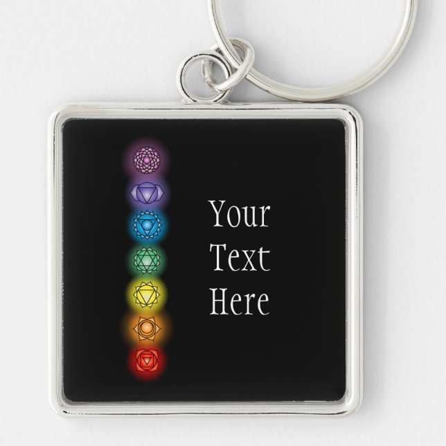 Seven Chakras Premium Keychain (Front)