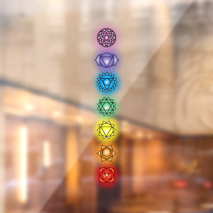 Seven Chakras  Window Cling