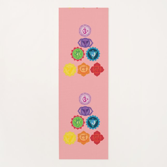 Seven Chakras Yoga Mat (Front)