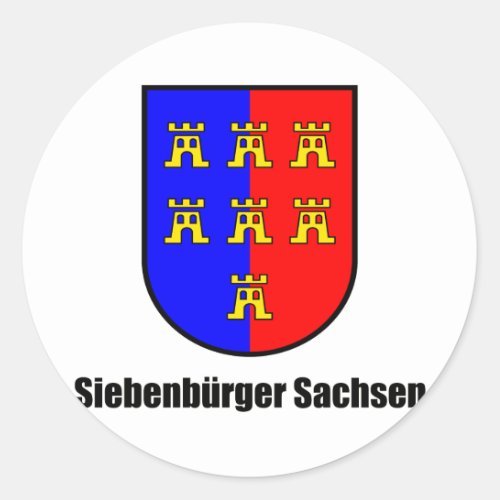 seven citizens of Saxony Classic Round Sticker