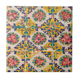 Seven-color persian tile