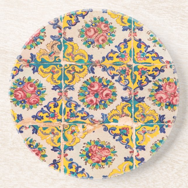 Seven-color persian tile coaster (Front)