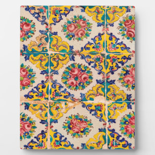 Seven-color persian tile plaque