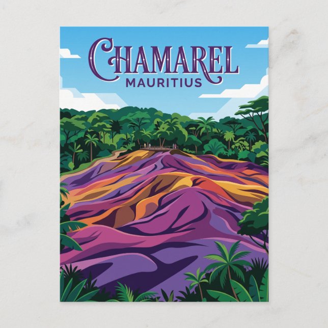 Seven Colored Earths Mauritius Postcard (Front)