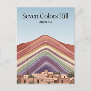 Seven Colors Hill, Quebrada de Humahuaca Argentina Postcard