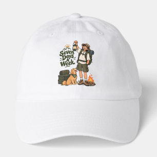 Seven Days A Week Camping Adventure Design Hat