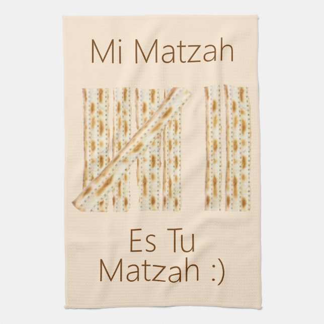 Seven Days of Matzah Kitchen Towel (Vertical)