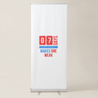 Seven days without a mandolin makes mandoone weak retractable banner